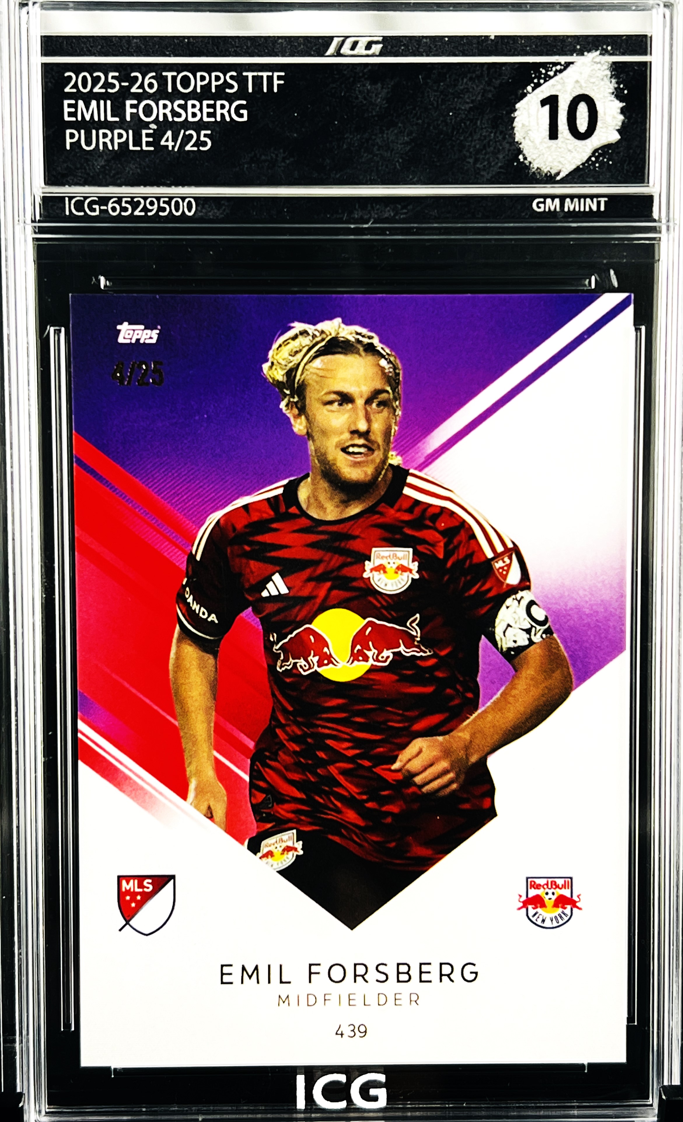 EMIL FORSBERG · 2025-26 TOPPS TTF · PURPLE 4/25