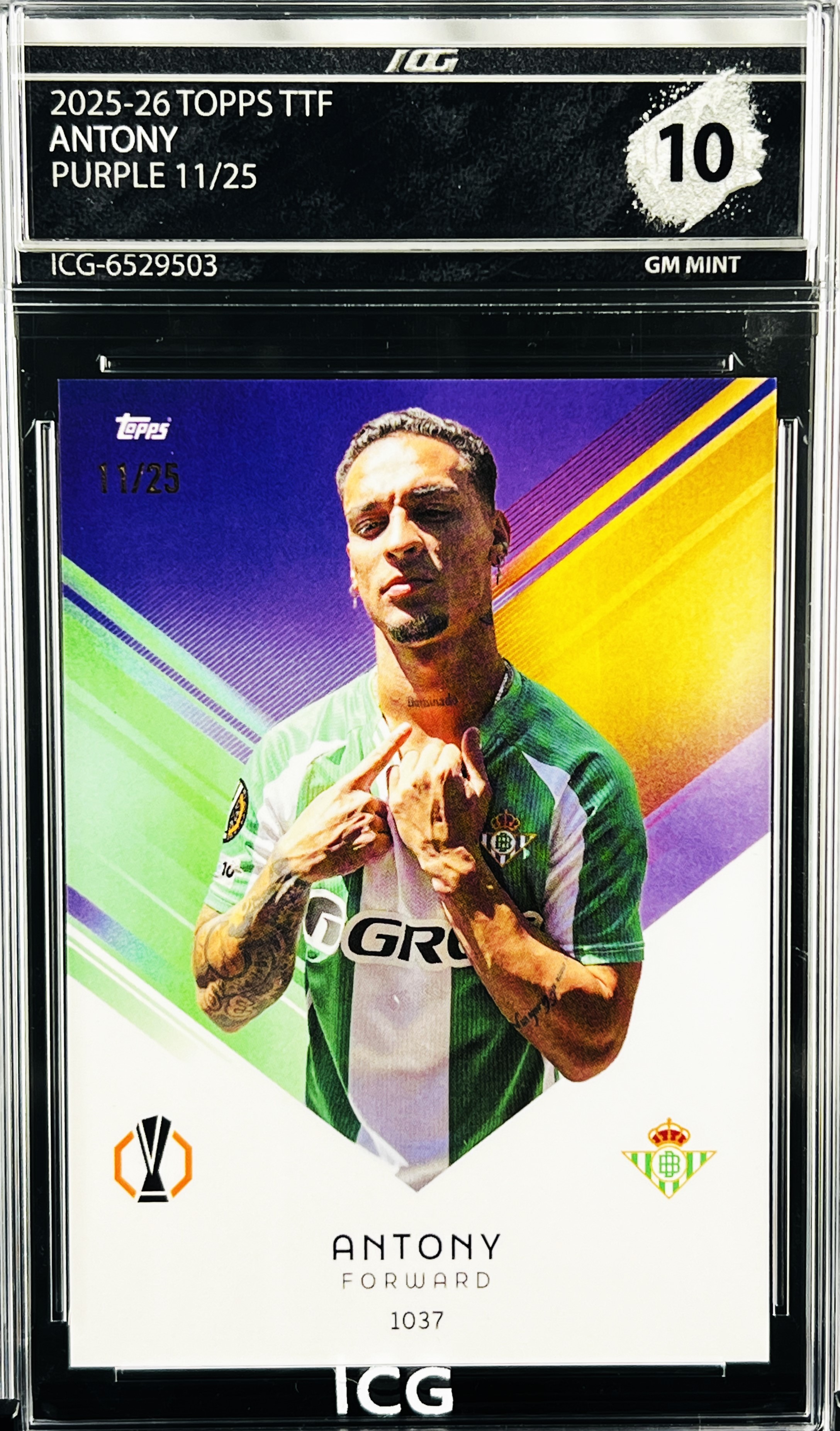 ANTONY · 2025-26 TOPPS TTF · PURPLE 11/25