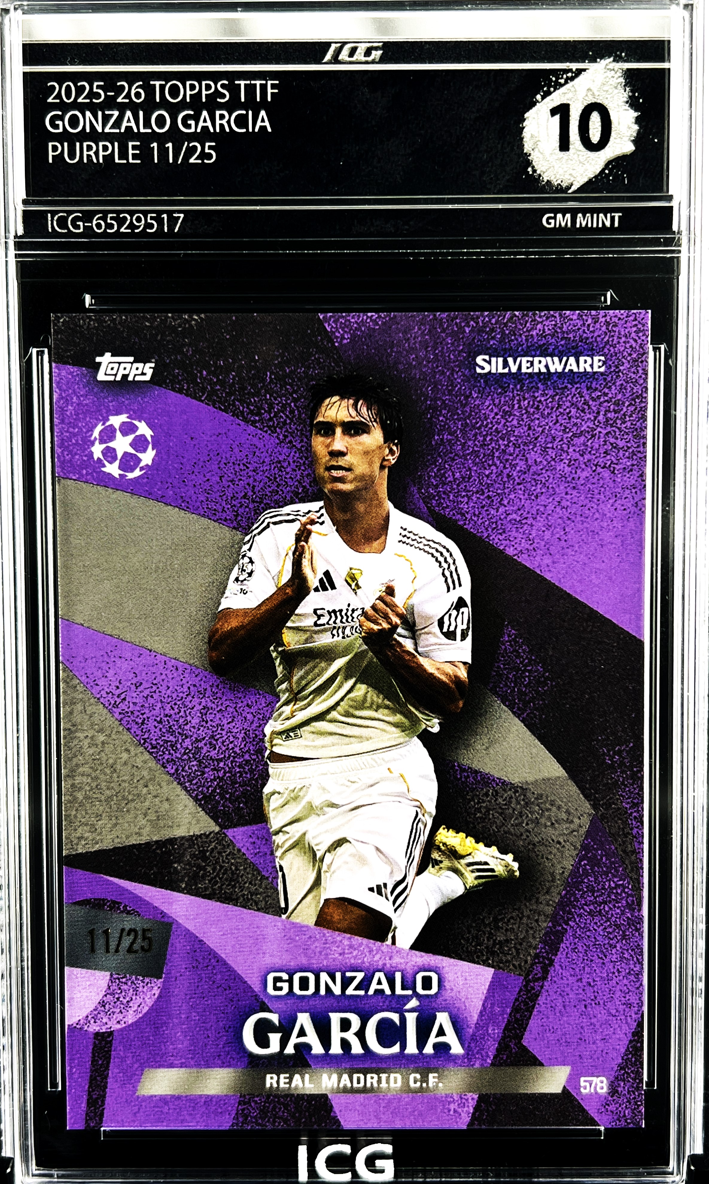 GONZALO GARCIA · 2025-26 TOPPS TTF · PURPLE 11/25
