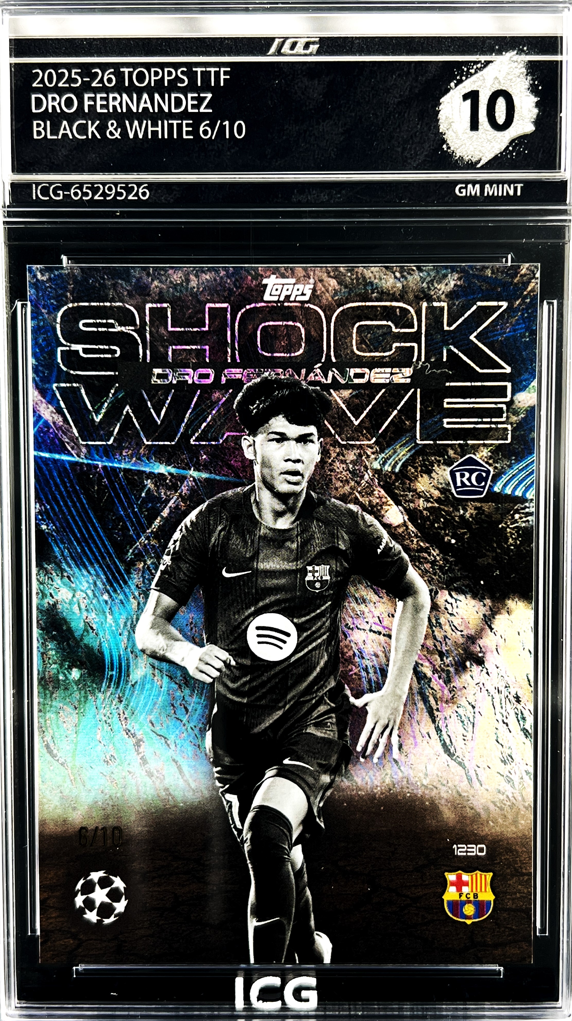 DRO FERNANDEZ · 2025-26 TOPPS TTF · BLACK & WHITE 6/10