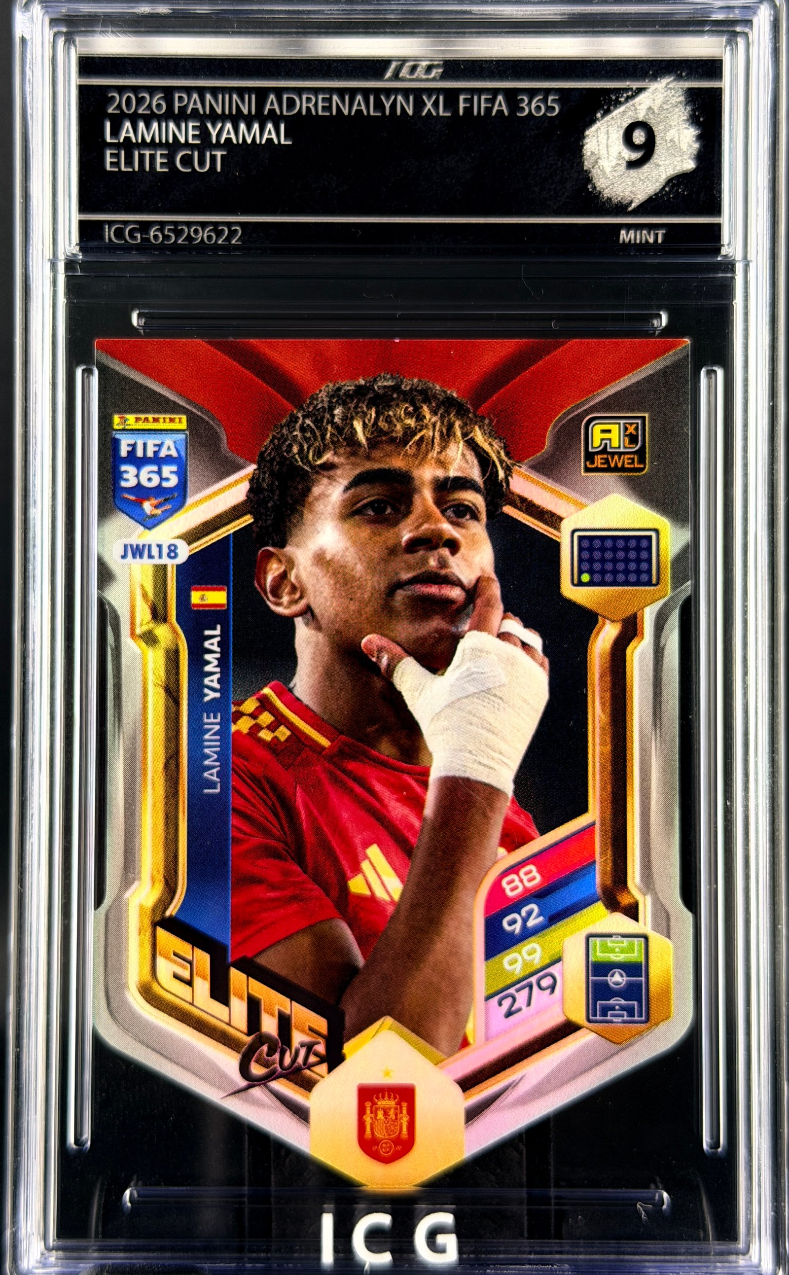 LAMINE YAMAL · 2026 PANINI ADRENALYN XL FIFA 365 · ELITE CUT